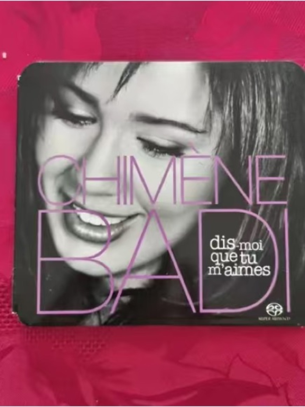 Chimène Badi 'Dis-moi que tu m'aimes' Album Cover - Pink Black
